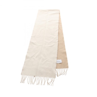 LOEWE Anagram Scarf Wool cashmere Beige 190cm Used Women