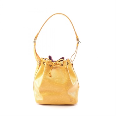 LOUIS VUITTON Petit Noe Shoulder Bag M44109 Epi leather Tassil yellow Used Women