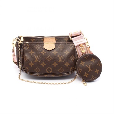LOUIS VUITTON Multi Pochette Accessoires Shoulder Bag M44840 Monogram Rose clair