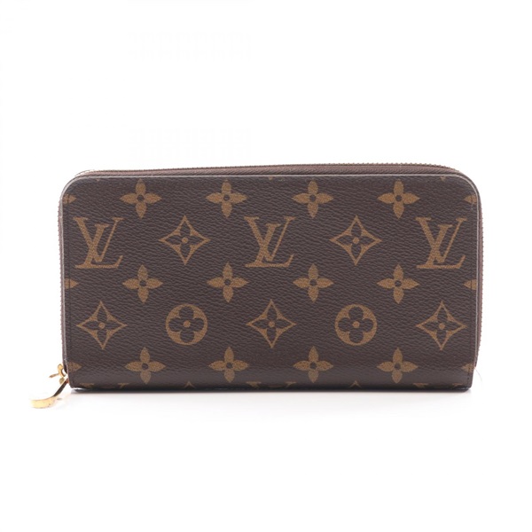 LOUIS VUITTON Zippy Around long wallet purse M41896 Monogram Coquelicot Used LV