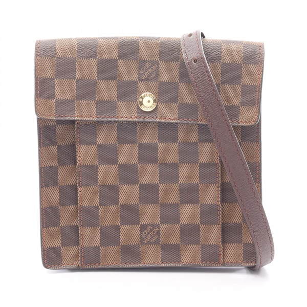 LOUIS VUITTON Pimlico Crossbody Shoulder Bag N45272 Damier Ebene Brown Used LV