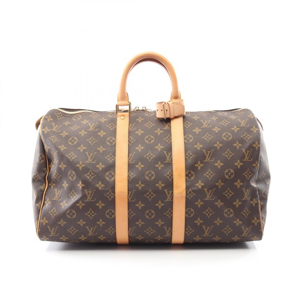 LOUIS VUITTON Keepall45 Hand bag M41428 Monogram canvas Brown Used unisex LV