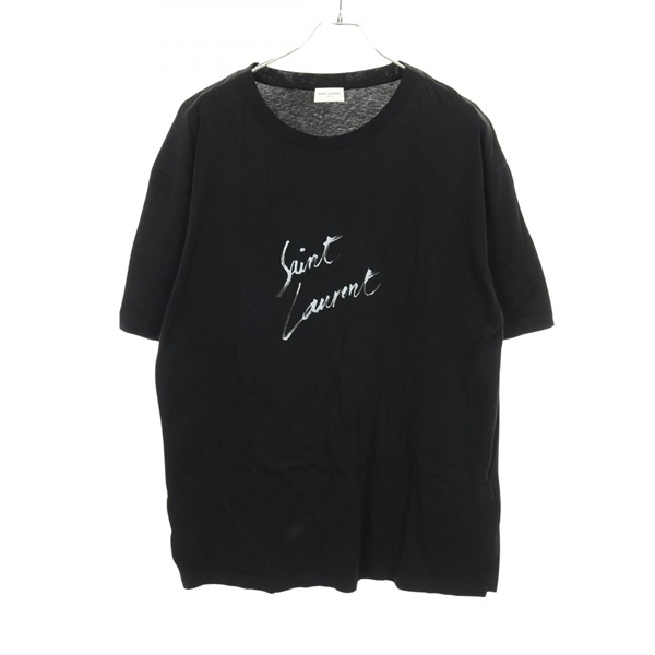 SAINT LAURENT PARIS T-shirt 480406 cotton Black #XL Used mens