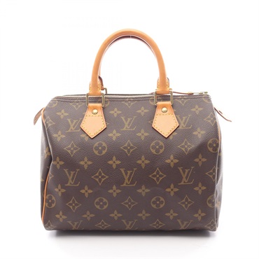 LOUIS VUITTON Speedy 25 Handbag M41528 Monogram canvas leather Brown Used Women