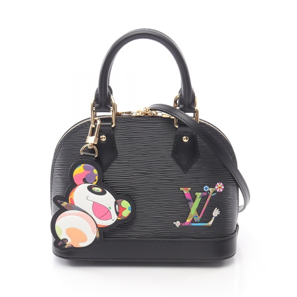 LOUIS VUITTON Takashi Murakami Alma BB shoulder Handbag M13670 Epi leather Black