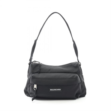 BALENCIAGA Explorer Sling Pouch Shoulder Bag 787574 Nylon Black Used mens