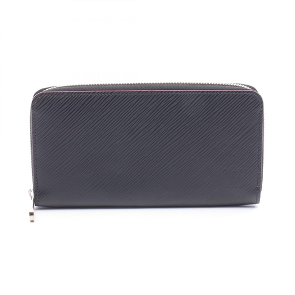 LOUIS VUITTON Zippy Around long Wallet M64838 Epi leather Black Pink Used LV