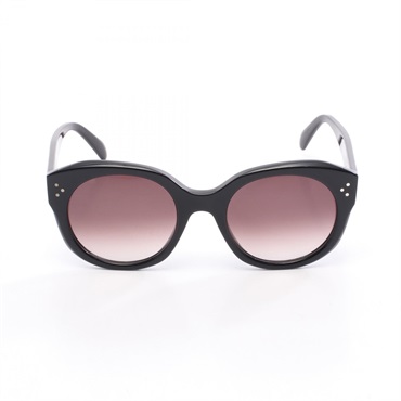 CELINE Sunglasses Plastic Black Used Women women