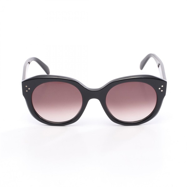 CELINE Sunglasses Plastic Black Used Women women