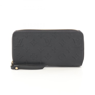 LOUIS VUITTON Zippy wallet Around long purse M61864 Monogram empreinte Noir used
