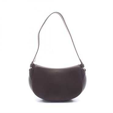 Salvatore Ferragamo Double Gancini Shoulder Bag DY-21 leather Brown Used Women