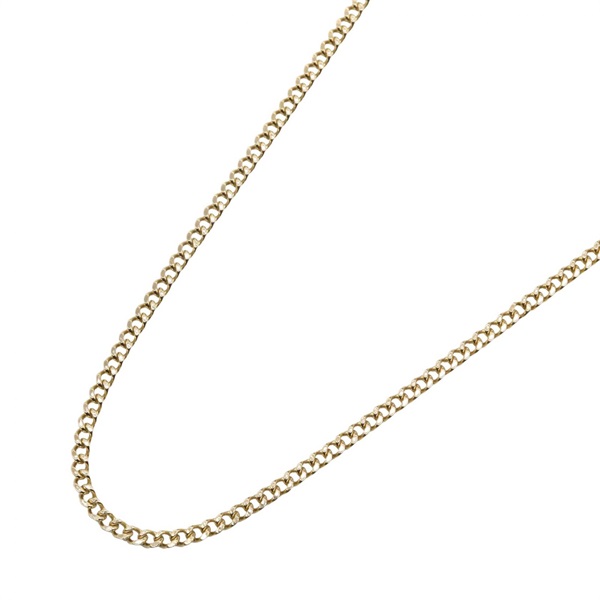 JEWELRY Single 2 side Curb link chain Necklace 18KYG Yellow Gold Used unisex