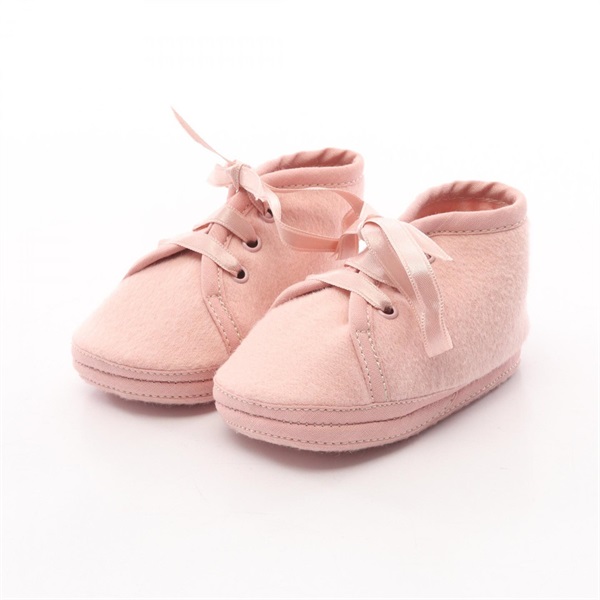 HERMES Baby lace-up Shoes Fabric Pink Women