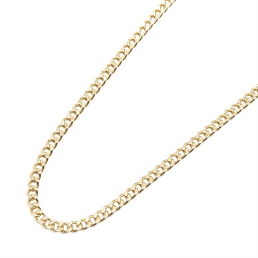 JEWELRY Single 2 side Flat link Chain Necklace 18KYG Yellow Gold Used Women