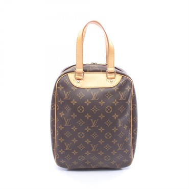 LOUIS VUITTON Excursion Handbag M41450 Monogram canvas leather Brown Used Women