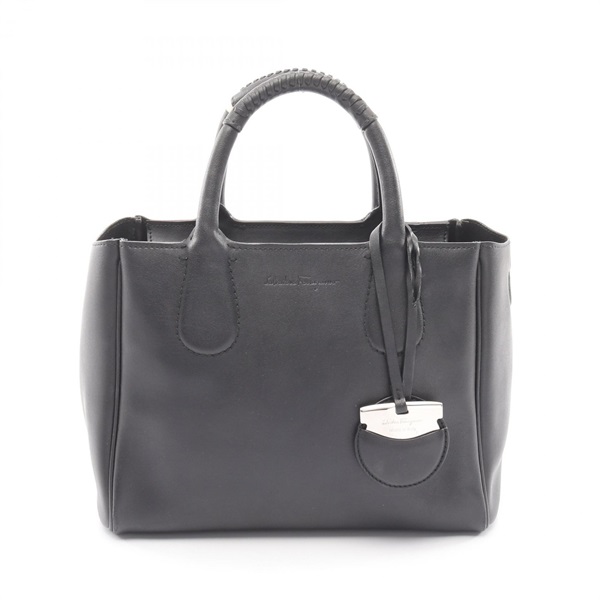 Salvatore Ferragamo Nolita Tote Handbag 21 E621 leather Black Used Women