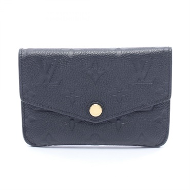 LOUIS VUITTON Pochette Cle key ring case holder M60633 Monogram empreinte noir