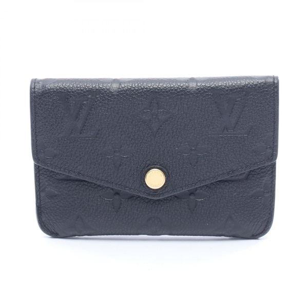 LOUIS VUITTON Pochette Cle key ring case holder M60633 Monogram empreinte noir