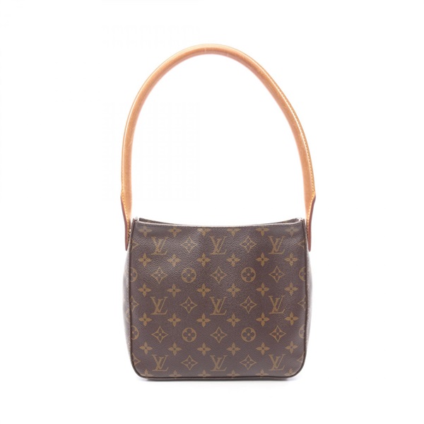 LOUIS VUITTON Looping MM Shoulder Bag M51146 Monogram leather Brown Used Women