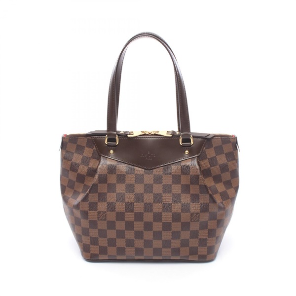 LOUIS VUITTON Westminster PM Shoulder Tote Bag N41102 Damier Brown Ebene Used LV