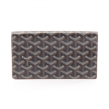 GOYARD Richelieu Wallet Bifold purse canvas Black Multicolor Used Women