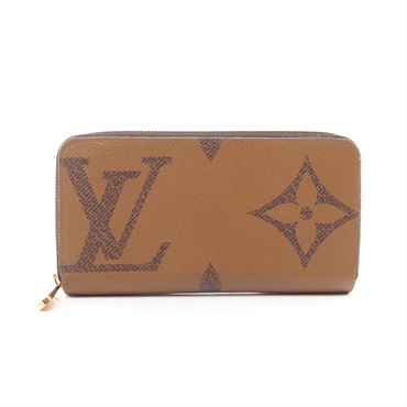 LOUIS VUITTON Zippy Around zip Long wallet M69353 Monogram Giant Reverse Used LV