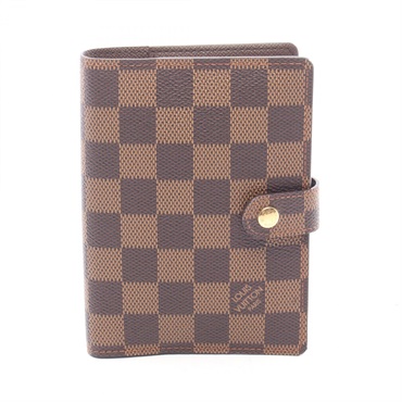 LOUIS VUITTON Agenda PM Notebook cover R20700 Damier canvas Ebene Used unisex