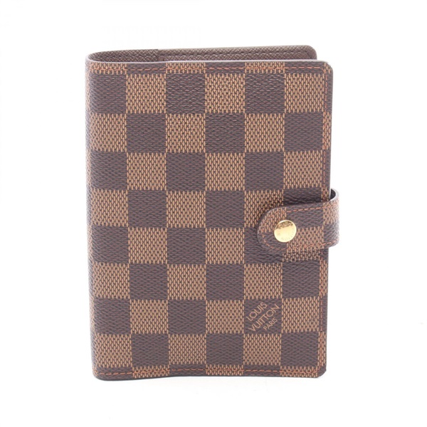 LOUIS VUITTON Agenda PM Notebook cover R20700 Damier canvas Ebene Used unisex