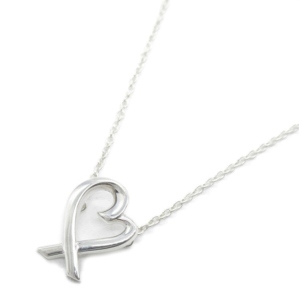 TIFFANY＆CO Loving Heart Necklace Silver925 Silver Used women