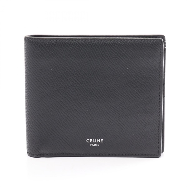 CELINE Bi-fold wallet 10B653BEN.38SI leather Black Used mens