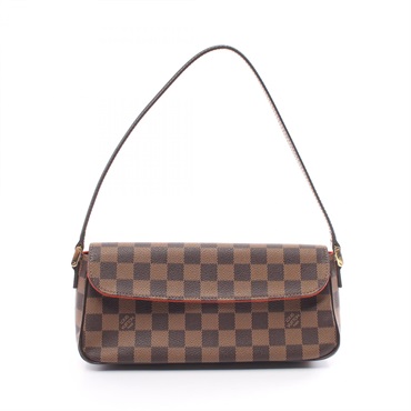 LOUIS VUITTON Recoleta Shoulder Hand bag N51299 canvas Damier Ebene Used Women