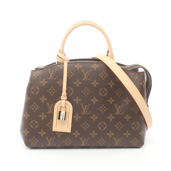 LOUIS VUITTON Petit Palais PM 2way Handbag M45900 Monogram canvas Brown Used LV