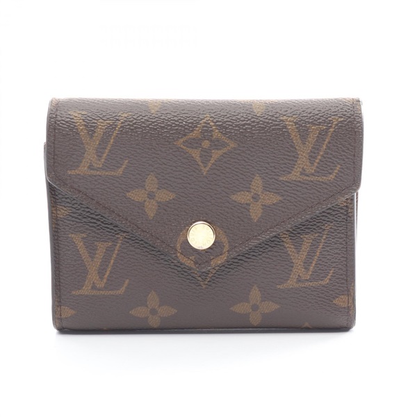 LOUIS VUITTON Portefeuille Victorine Tri-fold wallet M62472 Monogram Brown Used