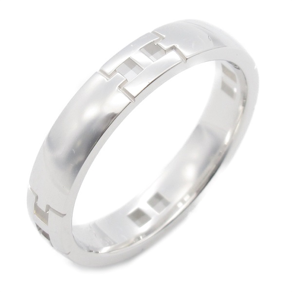 HERMES Ever Hercules Ring 18KWG White Gold Used women US size #5 #50