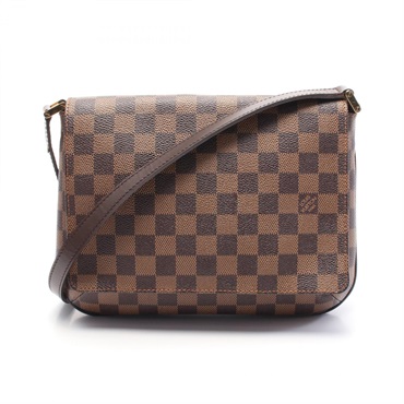 LOUIS VUITTON Musette Tango Long Shoulder Bag N51301 Damier canvas Ebene Used LV
