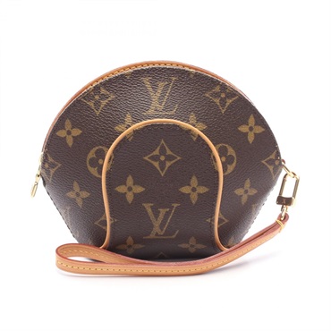 LOUIS VUITTON Mini ellipse Pouch bag M51129 Monogram canvas leather Used Women