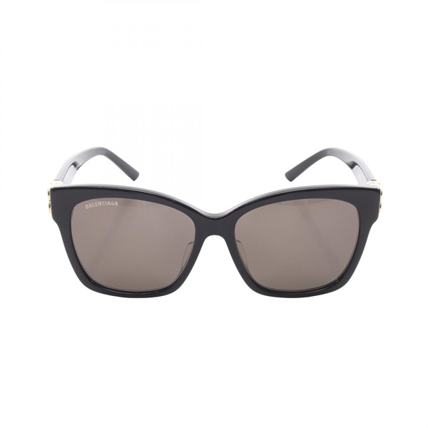 BALENCIAGA BB logo sunglasses Eyewear Plastic Black Used Women