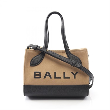BALLY BAR KEEP ON XS Shoulder Tote crossbody Handbag 6304584 canvas leather