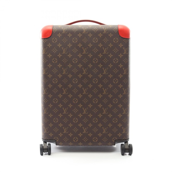 LOUIS VUITTON Horizon 55 Carry travel Bag M20200 Monogram leather Brown Red Used