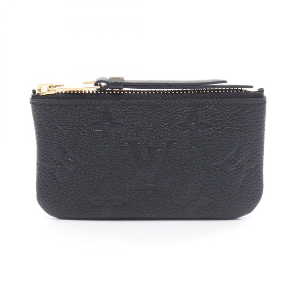 LOUIS VUITTON Pochette Cre coin purse M80879 Monogram empreinte Black Used LV