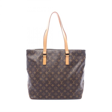 LOUIS VUITTON Cabas Mezzo Tote Shoulder Bag M51151 Monogram canvas leather Used