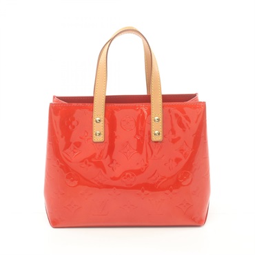 LOUIS VUITTON Lead PM Rouge Handbag M91088 Vernis leather Red Used Women LV