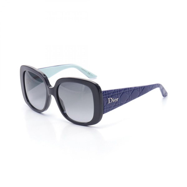 Christian Dior Lady Lady 1D sunglasses Plastic Black Navy Used Women