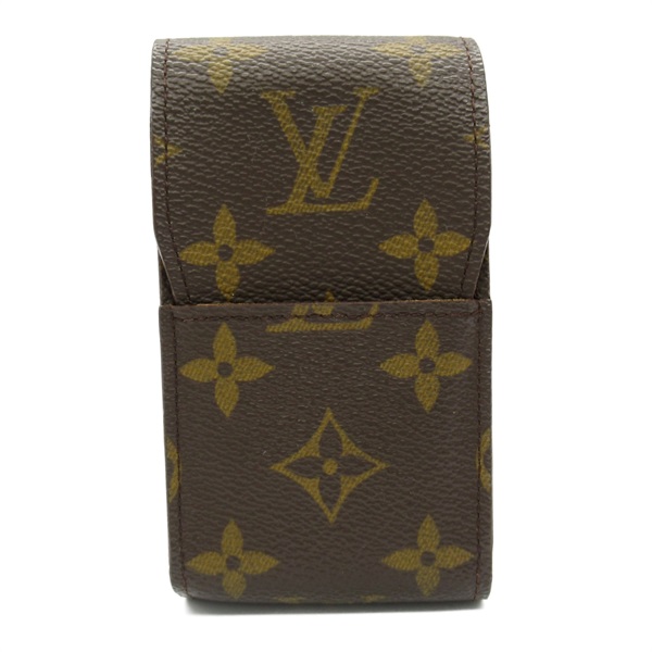 LOUIS VUITTON Etui Cigarettes Cases M63024 Monogram PVC coated canvas Brown Used