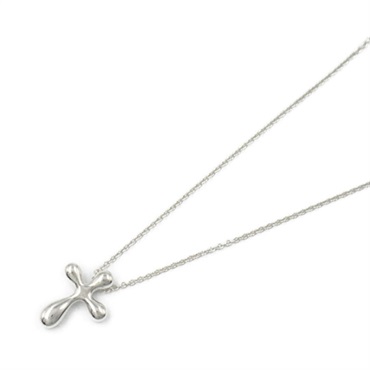 TIFFANY＆CO Small cross Necklace Pendant Silver925 Used women