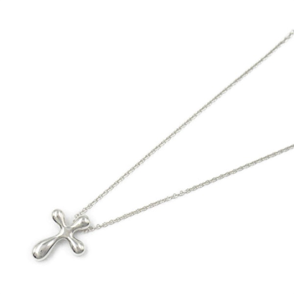 TIFFANY＆CO Small cross Necklace Pendant Silver925 Used women