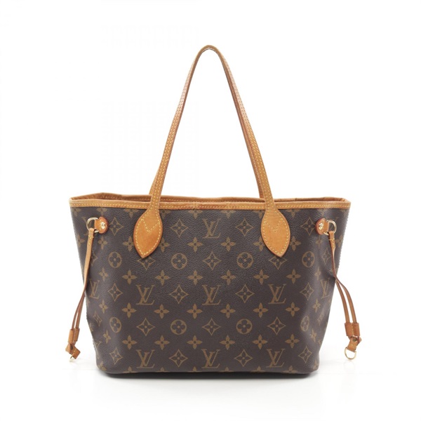 LOUIS VUITTON Neverfull PM Tote shoulder Bag M40155 Monogram leather Brown used