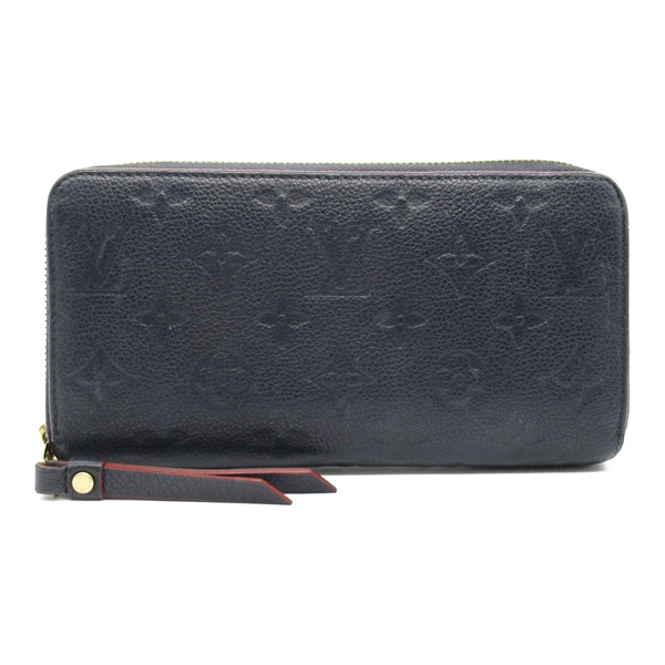 LOUIS VUITTON Zippy Wallet around purse M62121 Monogram empreinte navy used