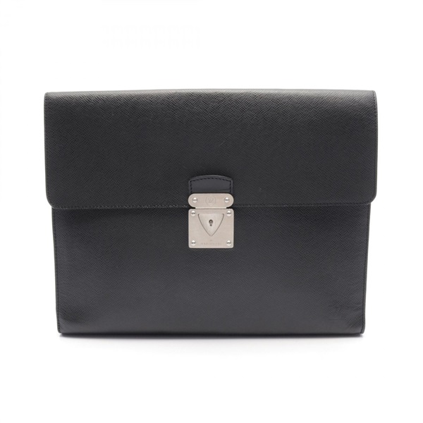LOUIS VUITTON Minuto business clutch bag M31062 Taiga leather Ardoise Used