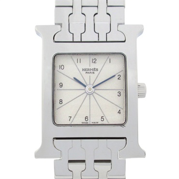 HERMES H watch Wrist Watch HH1.210 Quartz Stainless Steel Used Women